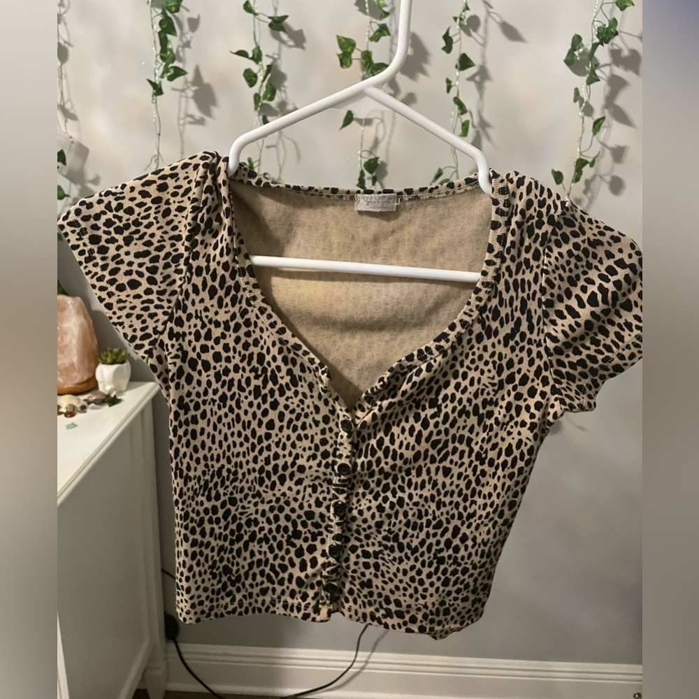 John Galt Leopard Zelly Top